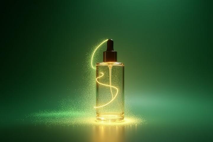 AI-powered skincare analysis visual